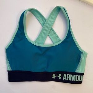 LOT of THREE SPORTS BRAS: 2 UNDER ARMOUR, 1 DANSKIN